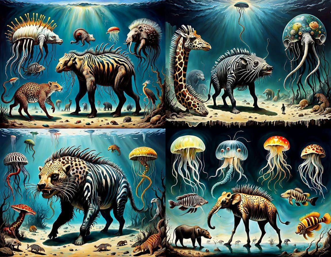 Surreal African Nightmare in Romantic Style