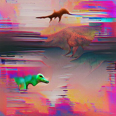 Realistic Dinosaur Roams Prehistoric Landscape
