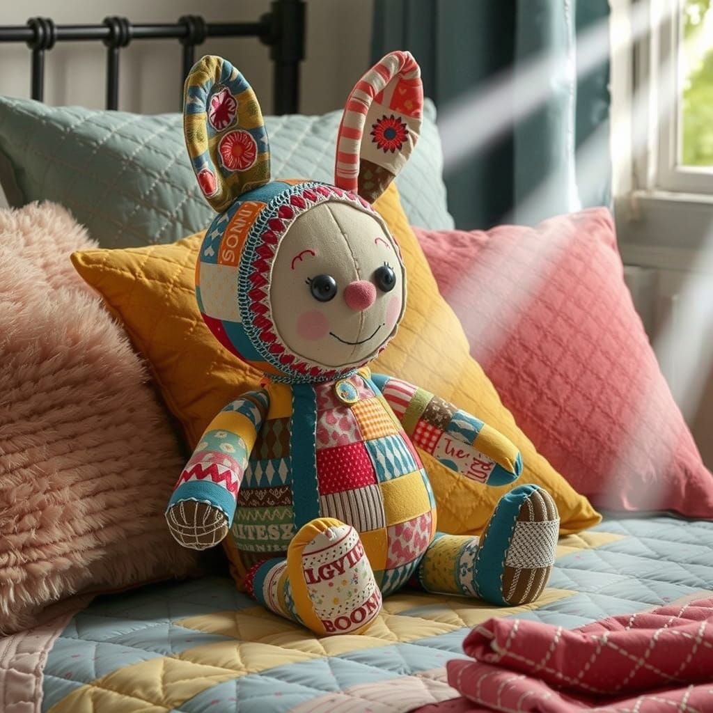 Cozy Fabric Diorama in Warm Lighting