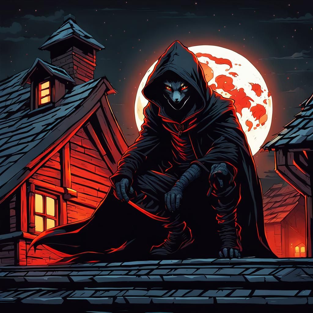 Fox Rogue Assassin in Dark Fantasy Style