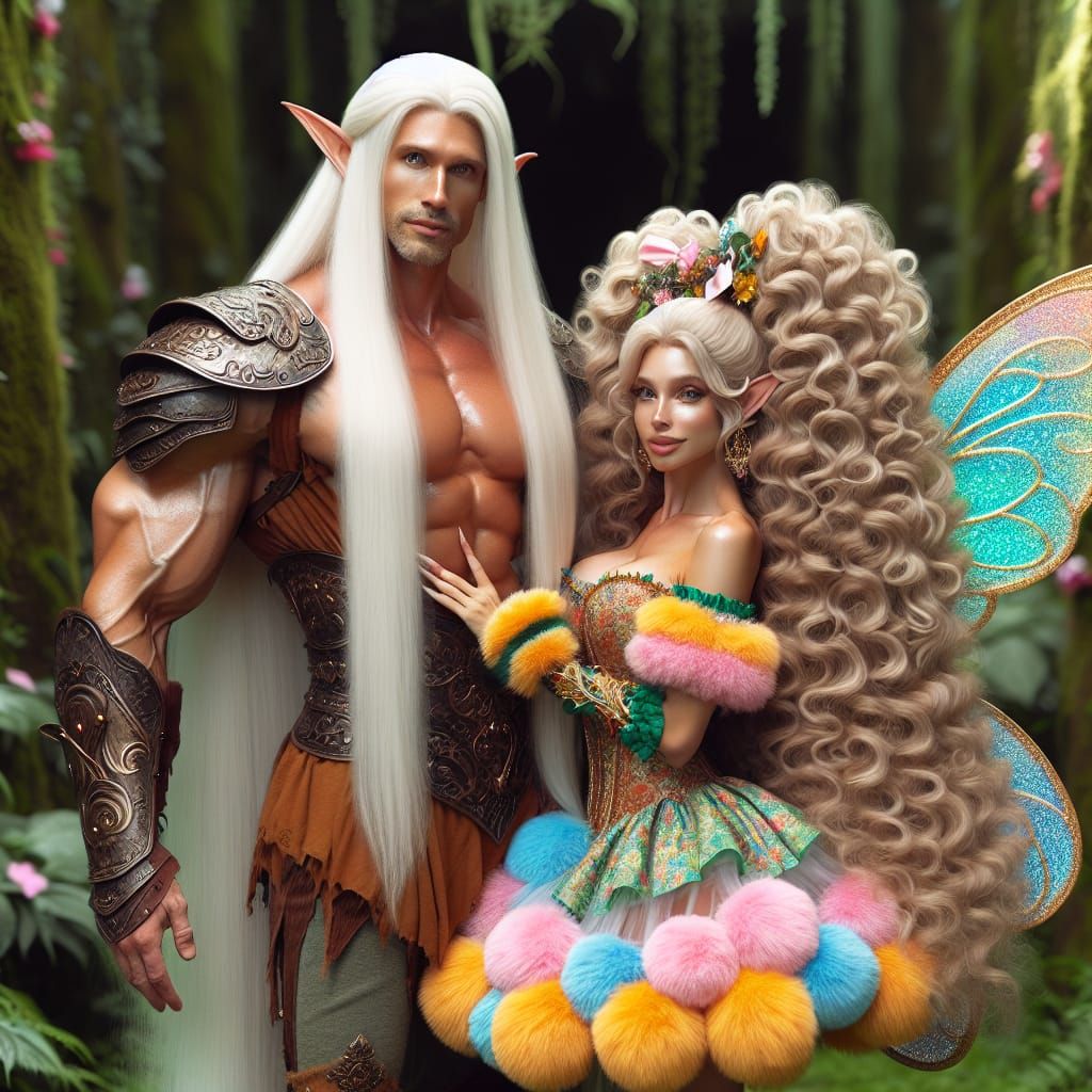 Elf King Captures Fairy Princess in Enchanted Kingdom