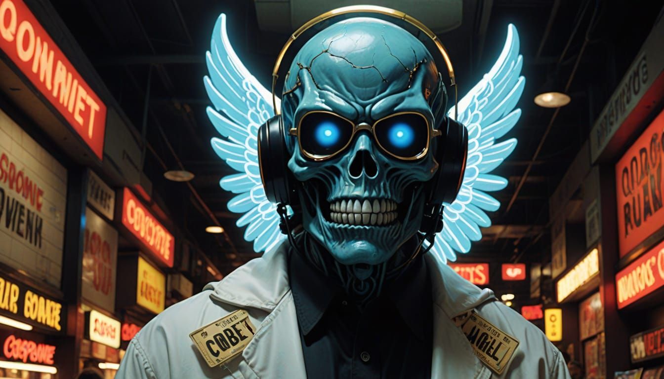 Dystopian Christmas Alien Angel Tree Topper