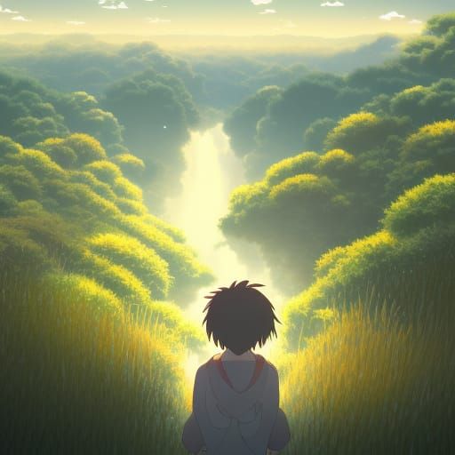 Rice in Studio Ghibli Anime Style