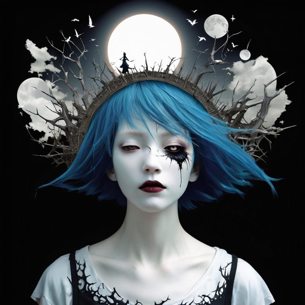 Macabre Eclipse in a Dark, Beautiful Nightmare