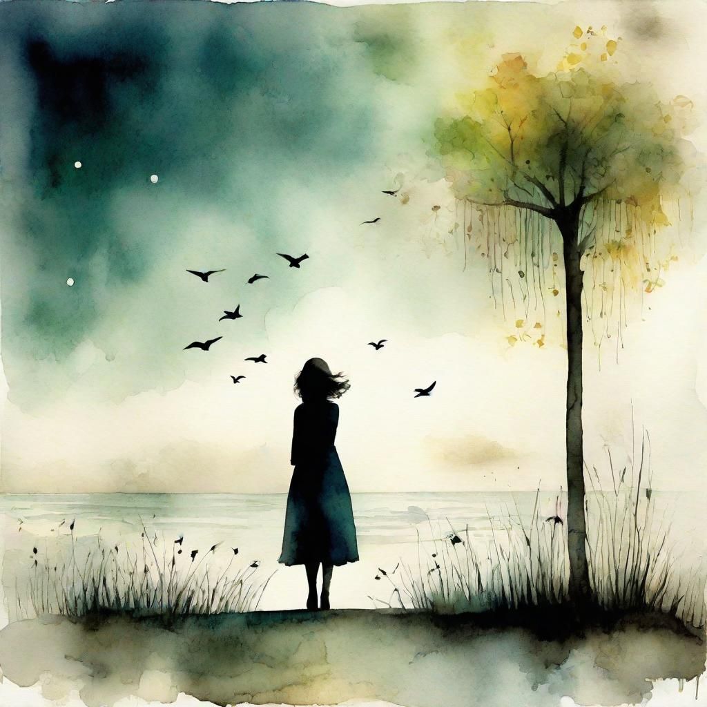 Whimsical Watercolour Illustration with Sfumato Technique