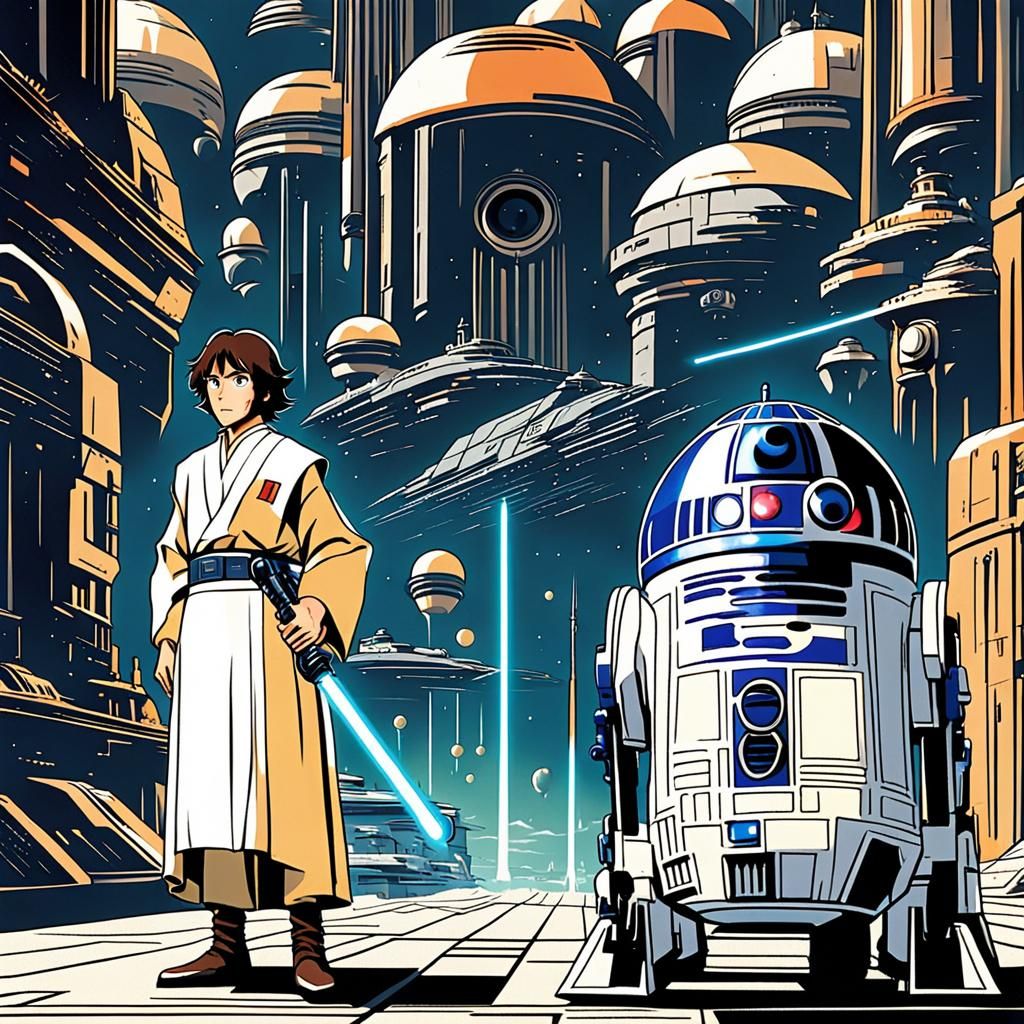 Star Wars in Studio Ghibli Anime Style