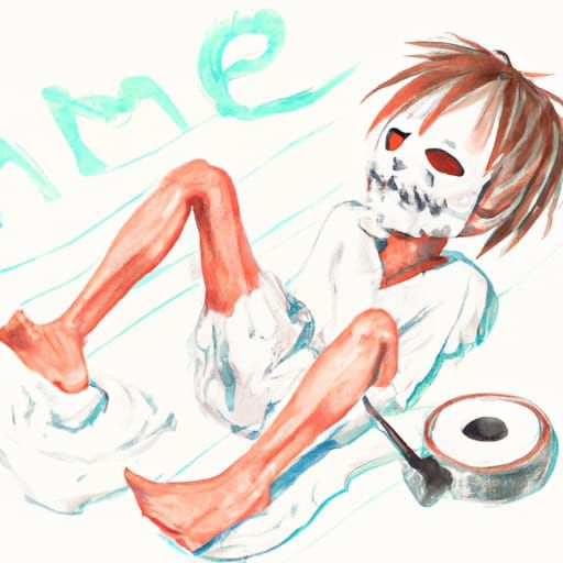 Duct Tape Mummification in Anime Style