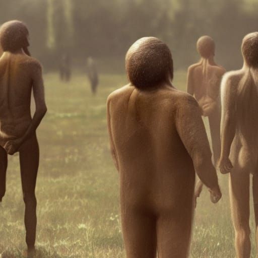 AI Generated Image of First Humans