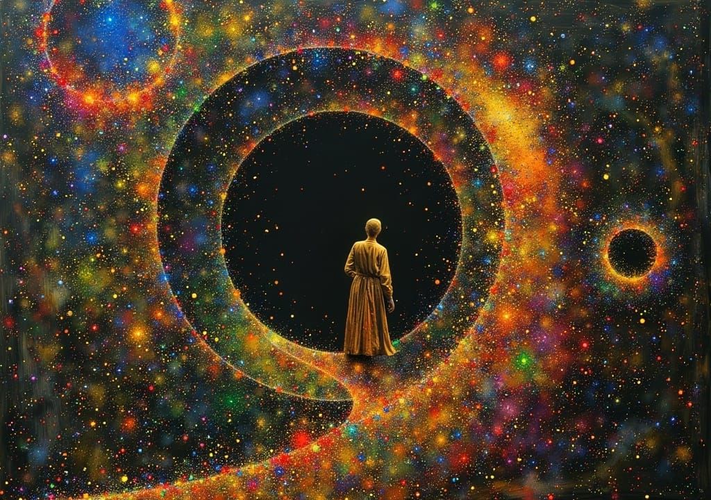 Dark Oil Painting Inspired by Visionary Art