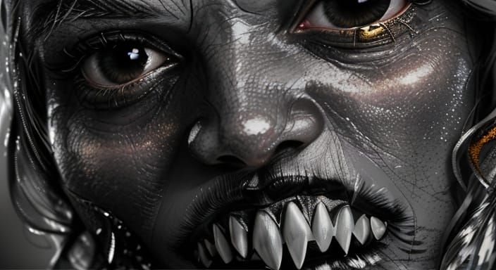 A Young Woman in a French Maid Outfit, Captured in Hyper-Rea...