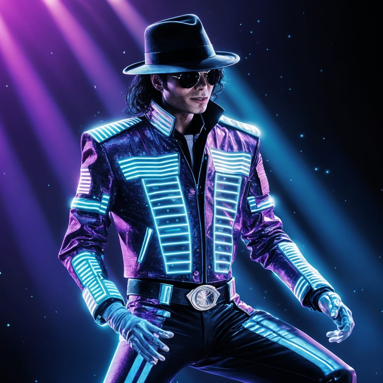Spectral King of Pop in Holographic Elegance