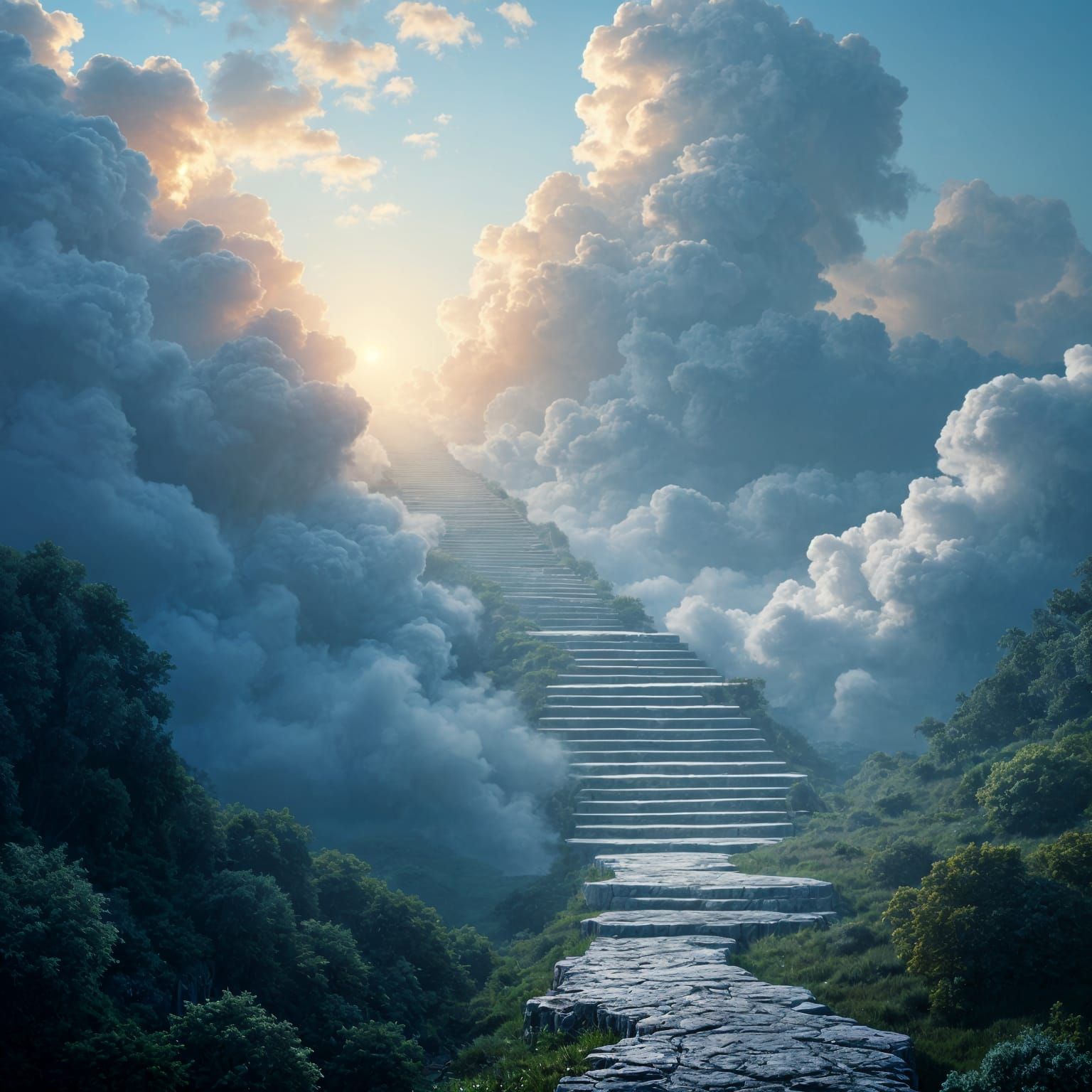Surreal Stairway to Heavenly Realm in Ultra HD