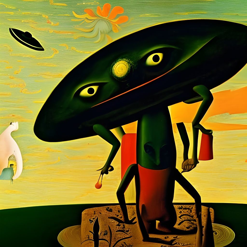 Alien in Bosch and Rousseau Style