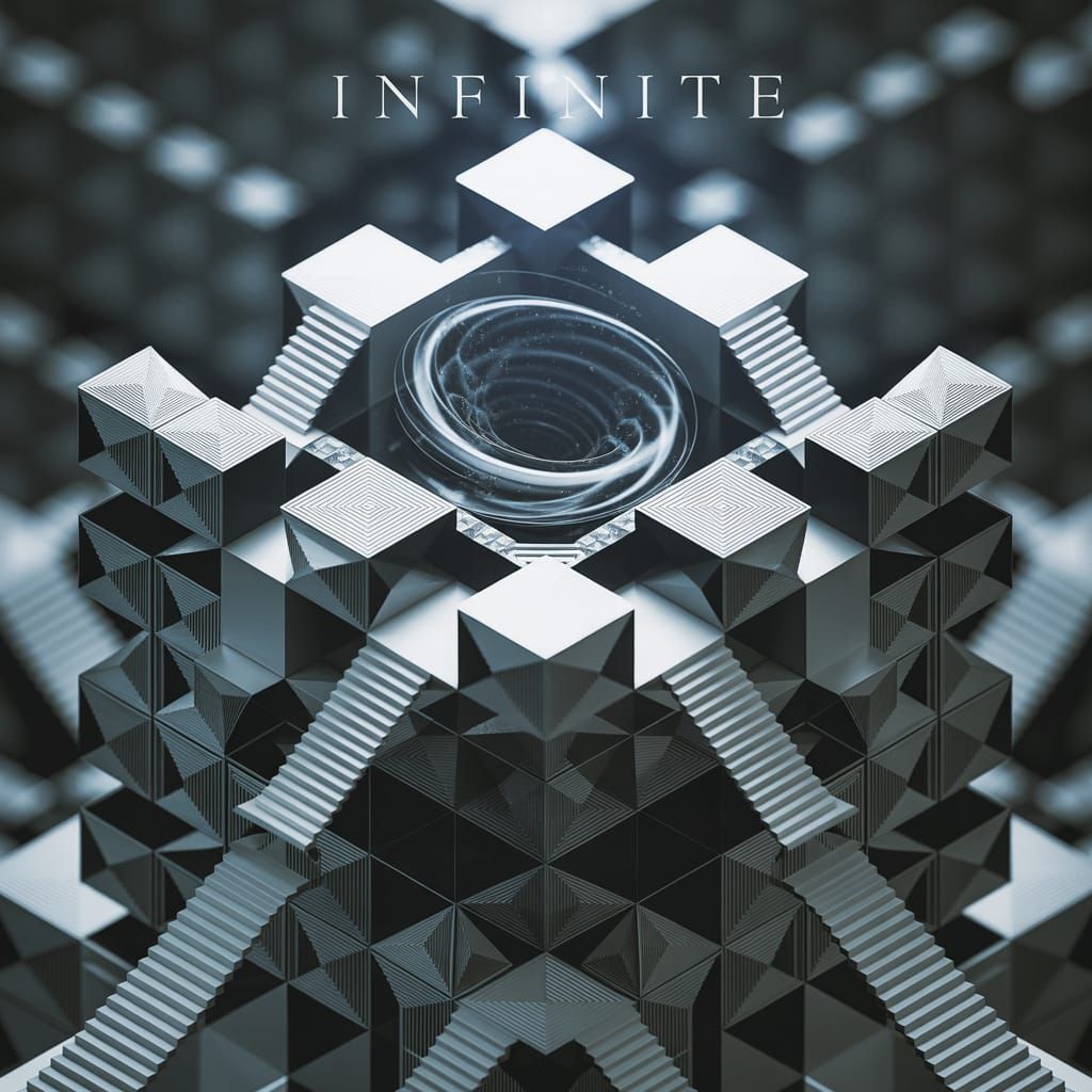 Infinite Fractal Geometry in Digital Illustration