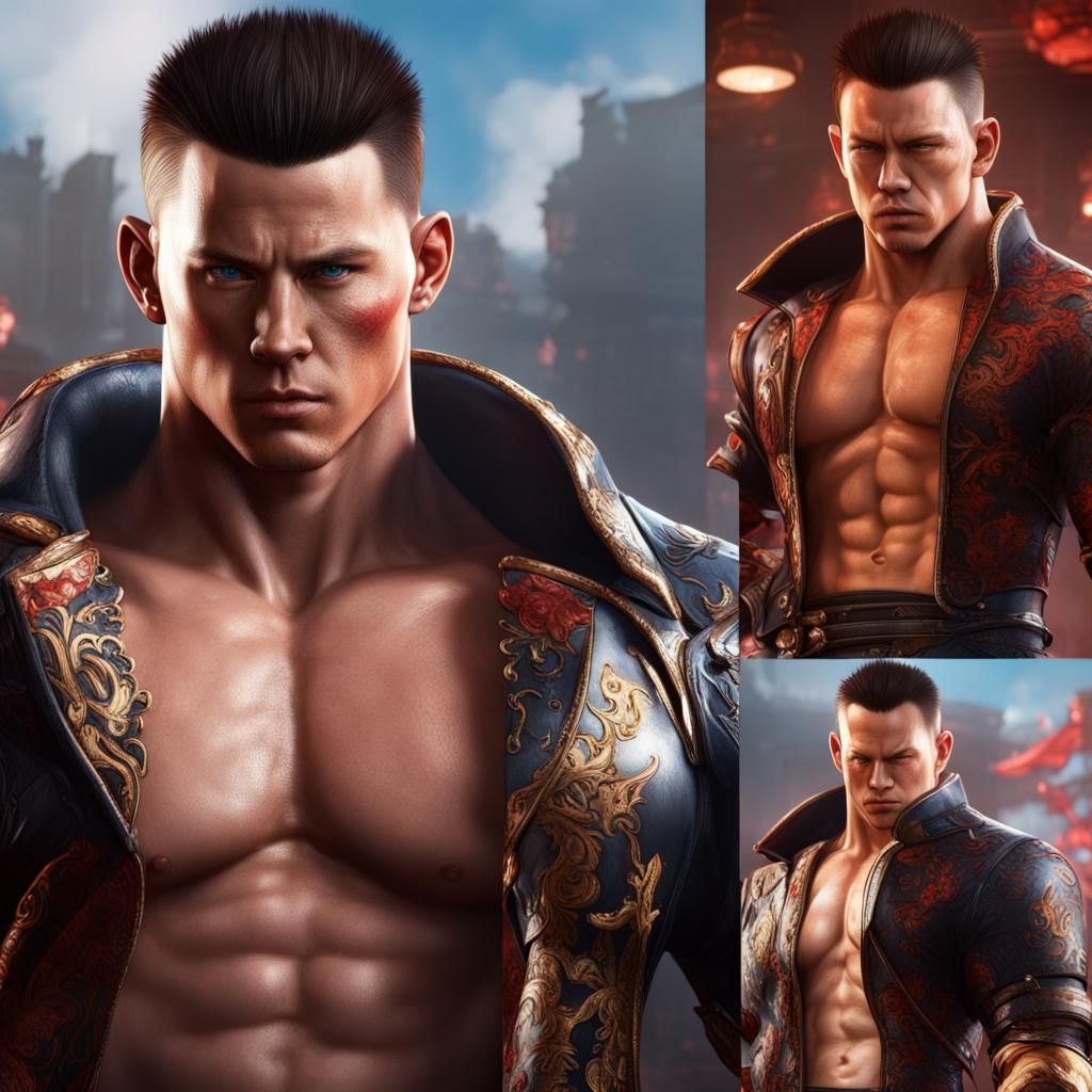Channing Tatum as Jin from Tekken: Detailed Matte Painting