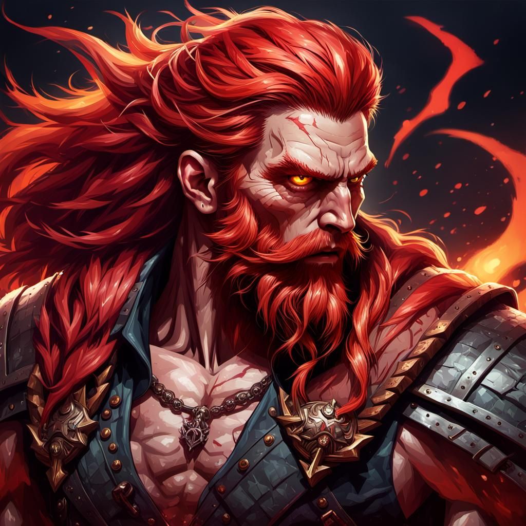 Hyperrealistic Pixel Art of Scottish Warrior