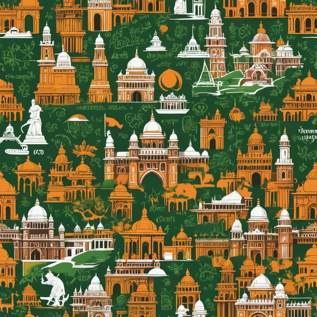 Maharashtra Cultural Logo with Indian Tricolor