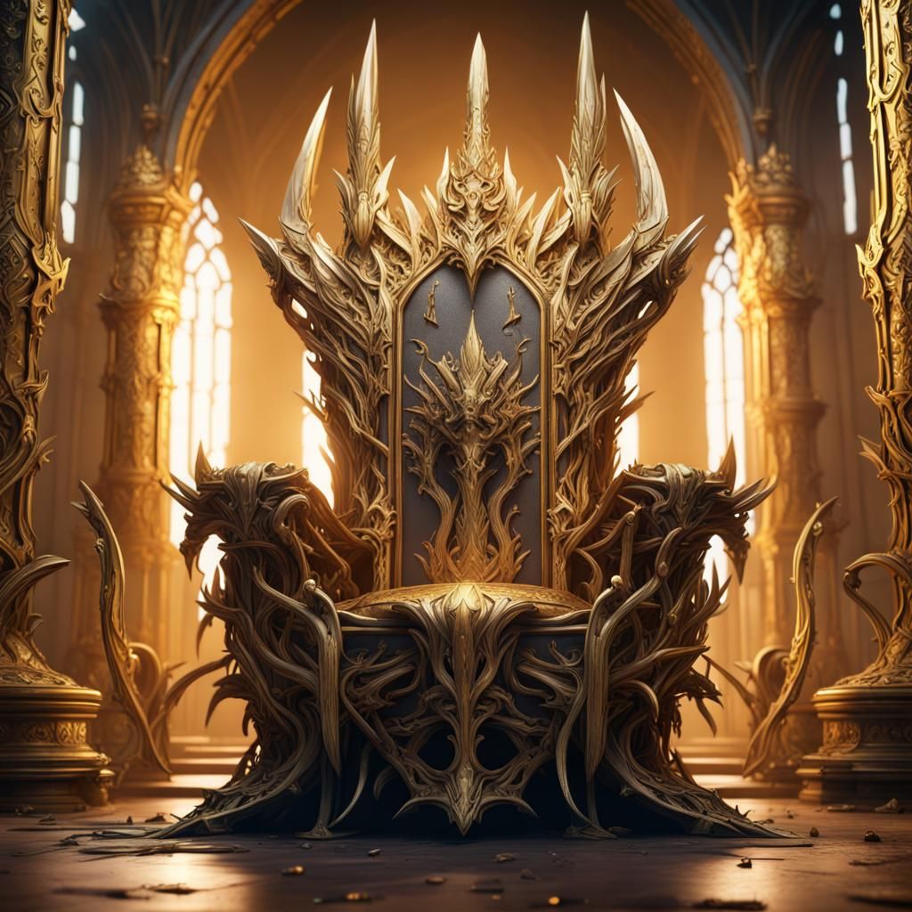Golden Throne of Swords: Fantasy Concept Art