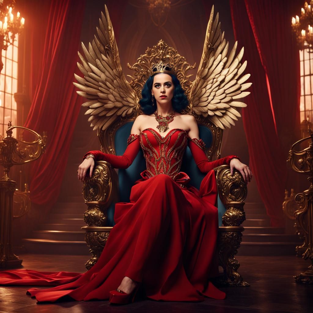 Killer Queen on Throne: Fantasy Concept Art