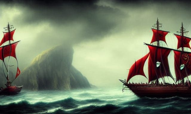 Winged Skyship to Neverland: Hyperdetailed Digital Art