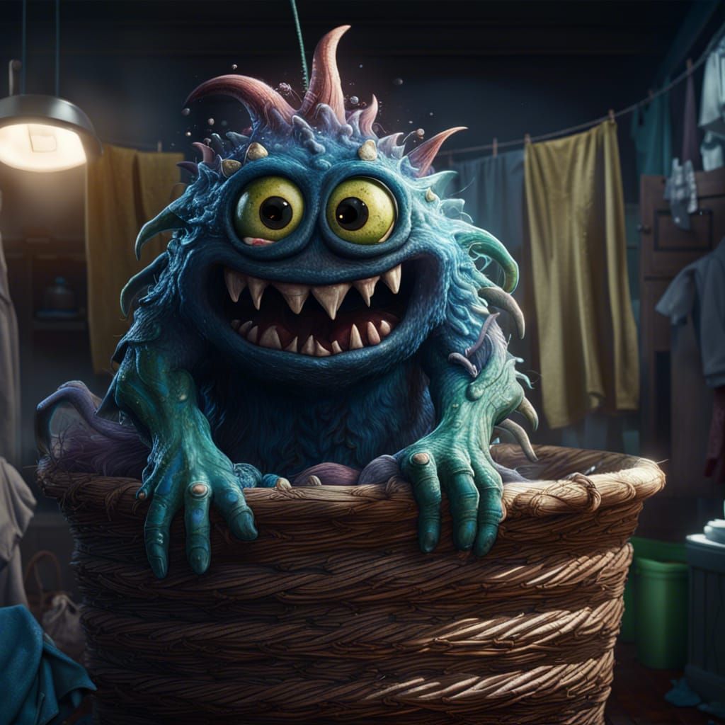 Overalls Monster Emerges: Detailed Matte Painting