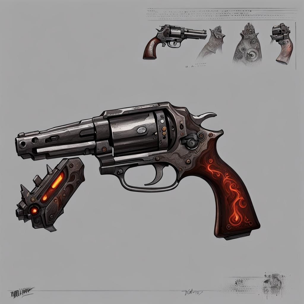 Infernal Revolver Concept Art