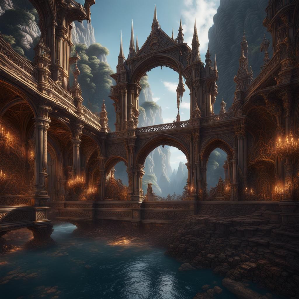 Fantastical Holy Vibration in Detailed Matte Painting