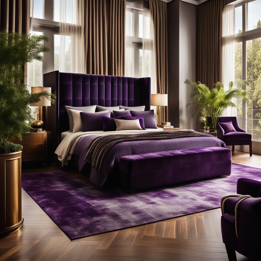 Regal King Size Bed in Elegant Bedroom