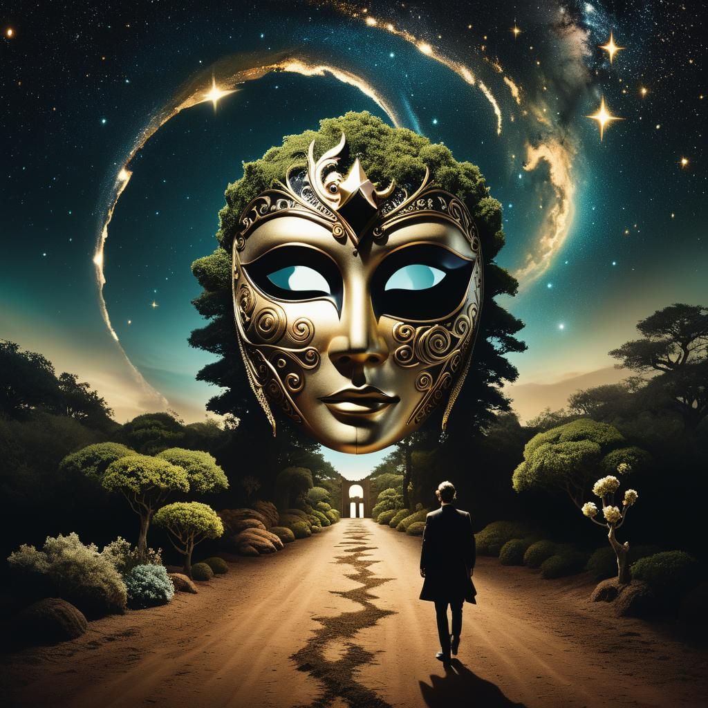 Surreal Path to a Lush Garden