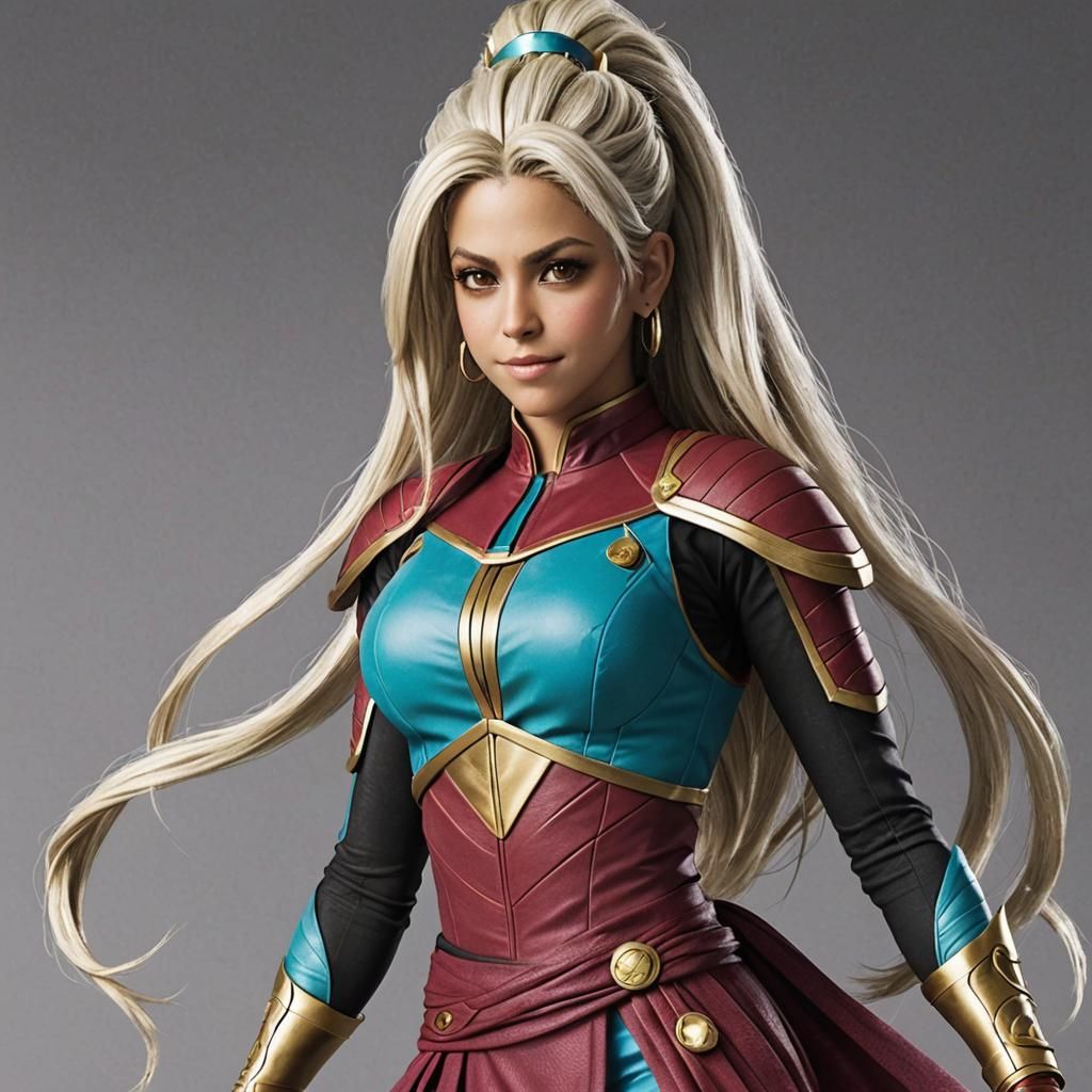 Abstract Portrait of Shakira as a Whisper