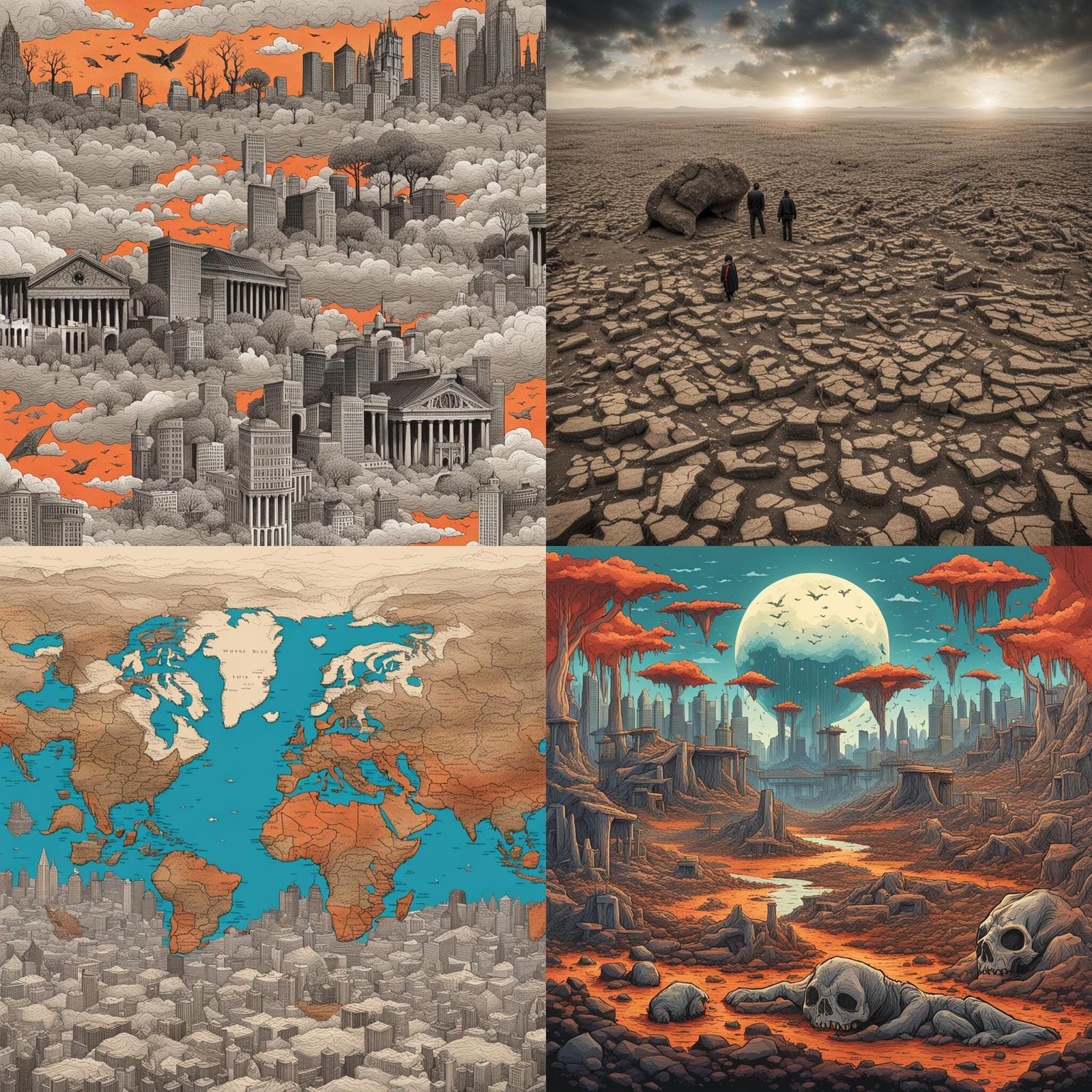 Dying World: AI Generated Image