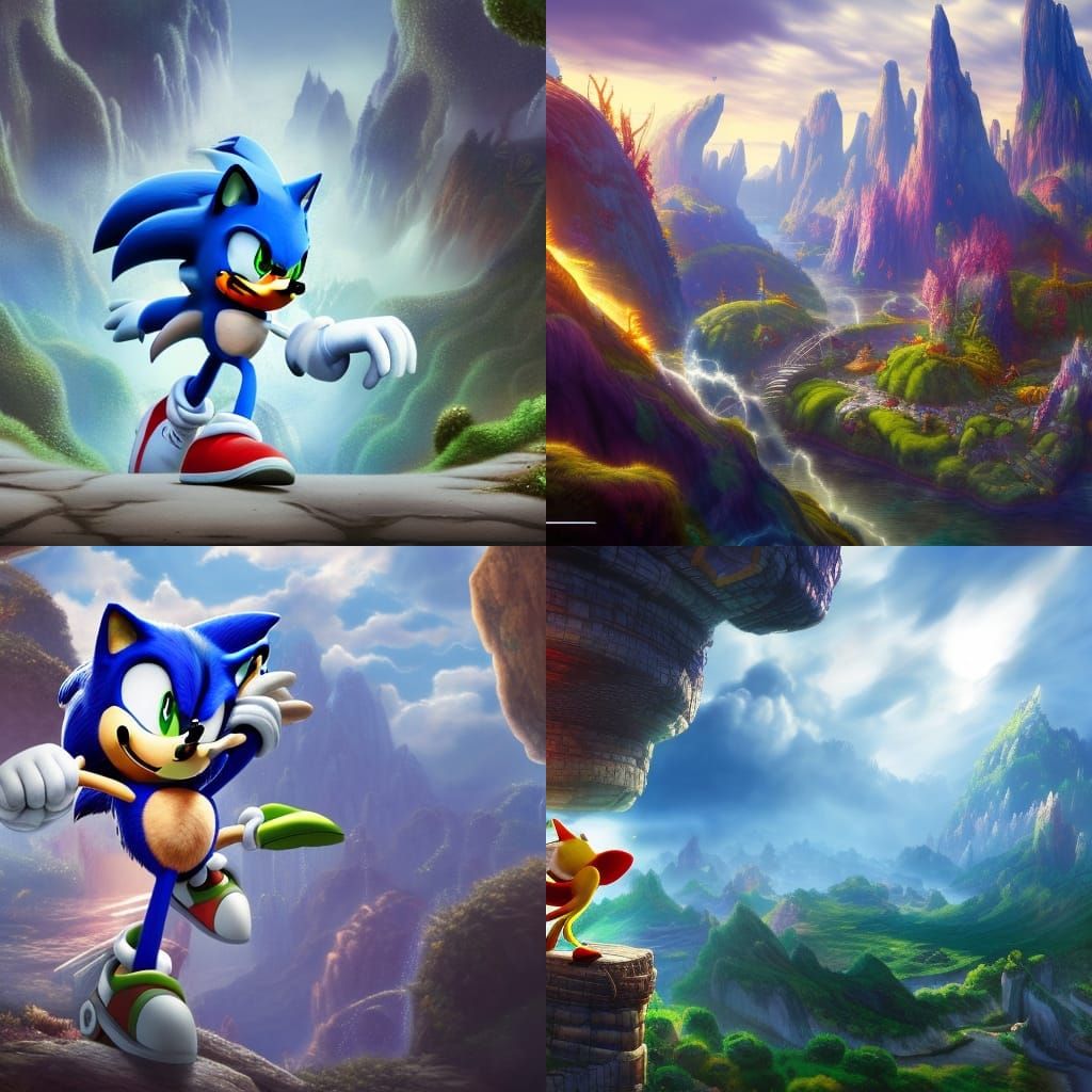 Sonic the Hedgehog Fantasy Concept Art