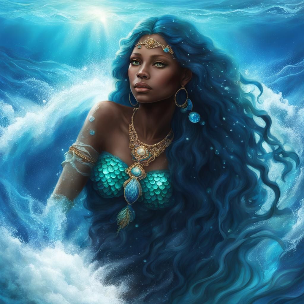 Ocean Goddess Mermaid Artwork