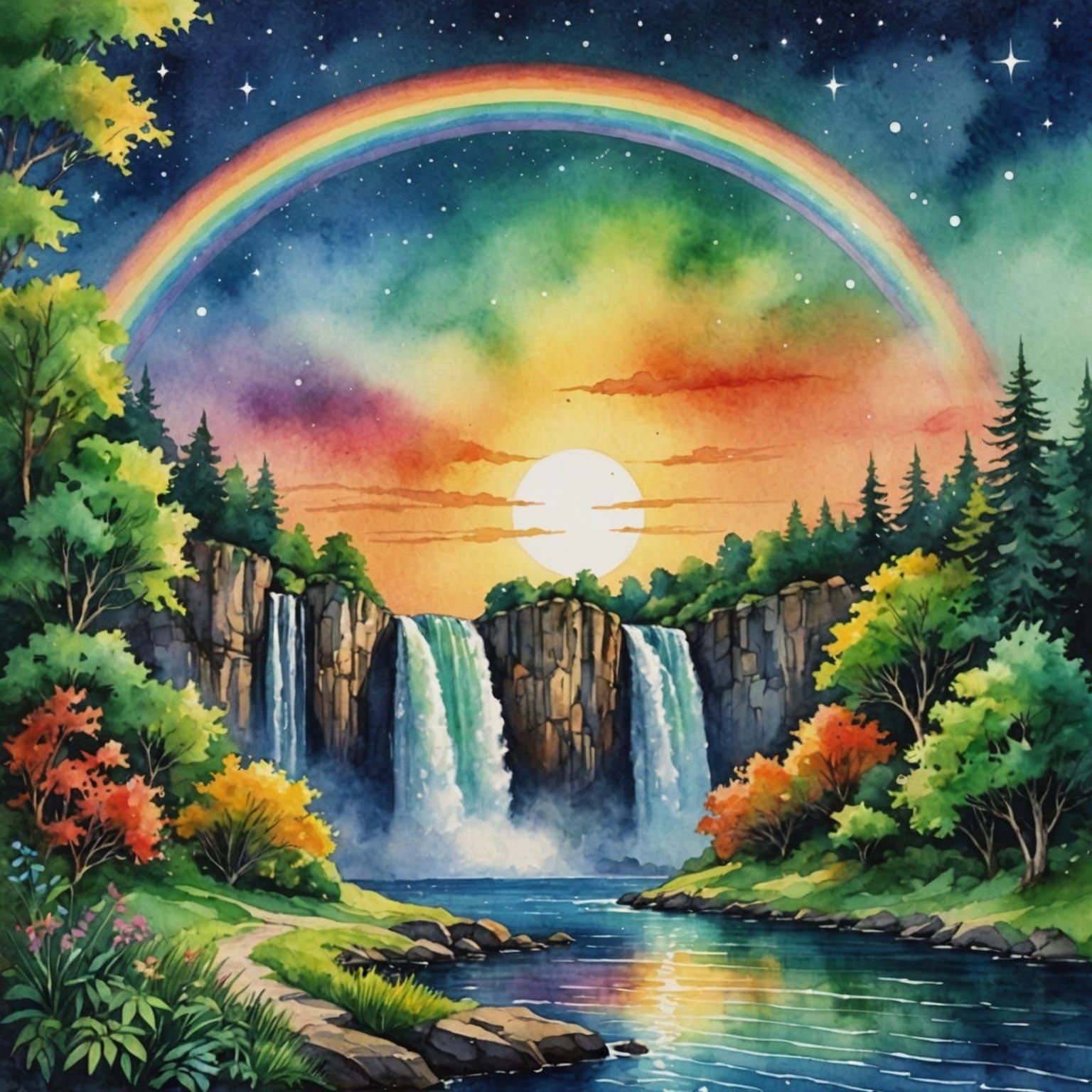 Magical sparkles and starry moonlight Stunningly beautiful R...