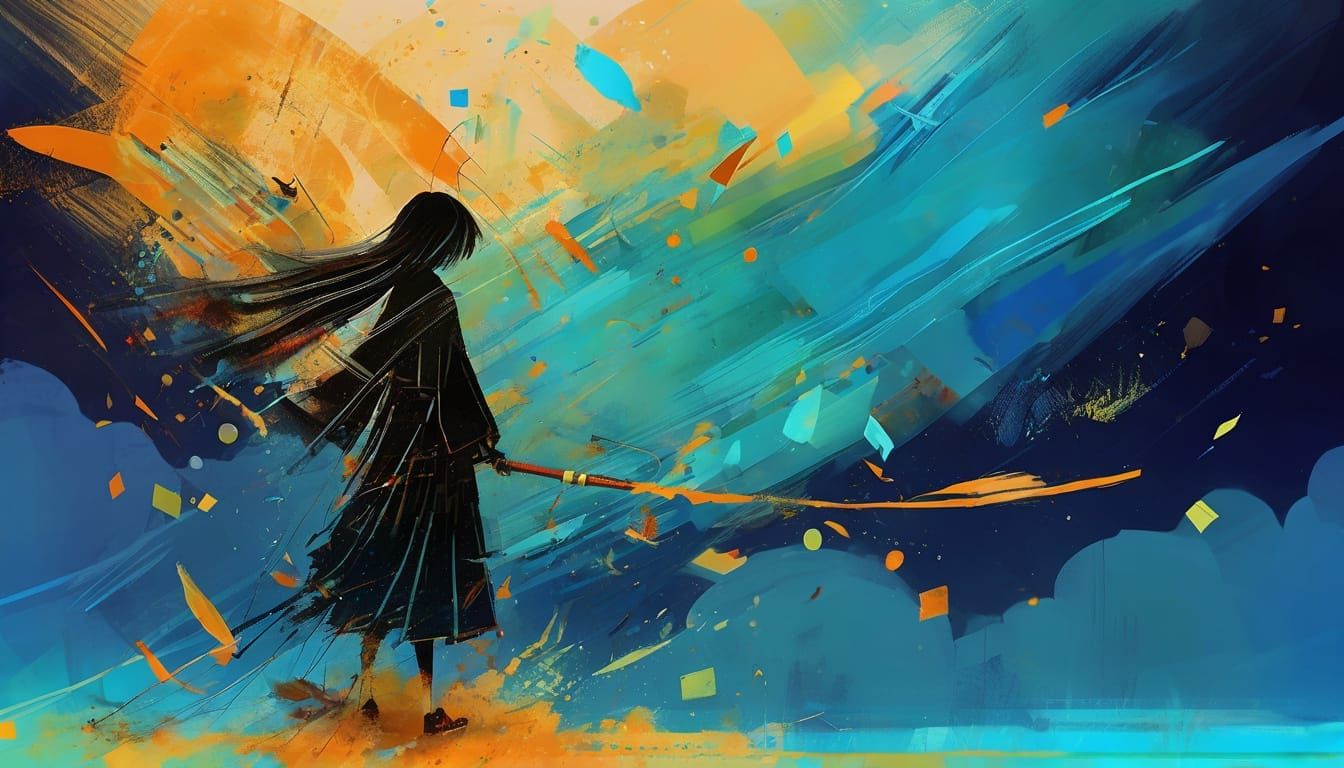 Surreal Digital Art of Angelic Beauty with Shimmering Detail...