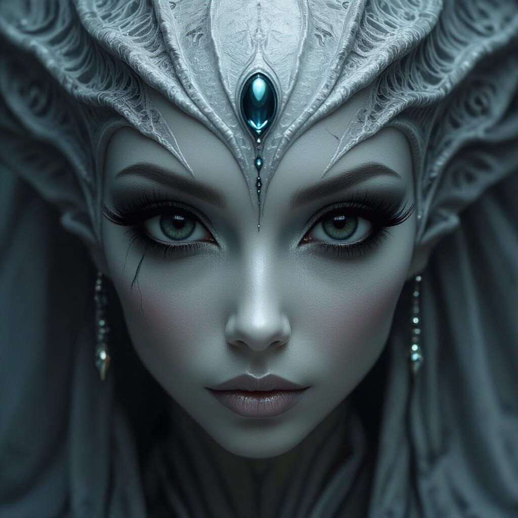 Alluring Alien Woman with Mystical Overtones