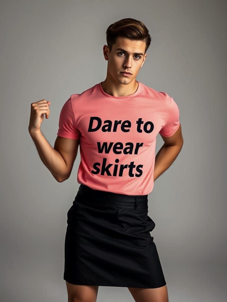 Savvy Man Embodies Fashion Freedom in Bold Style