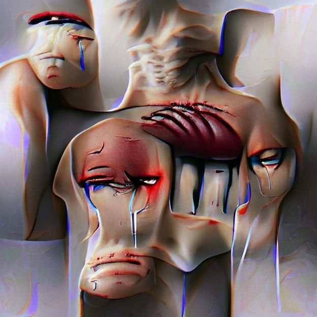 AI Generated Image of Pain