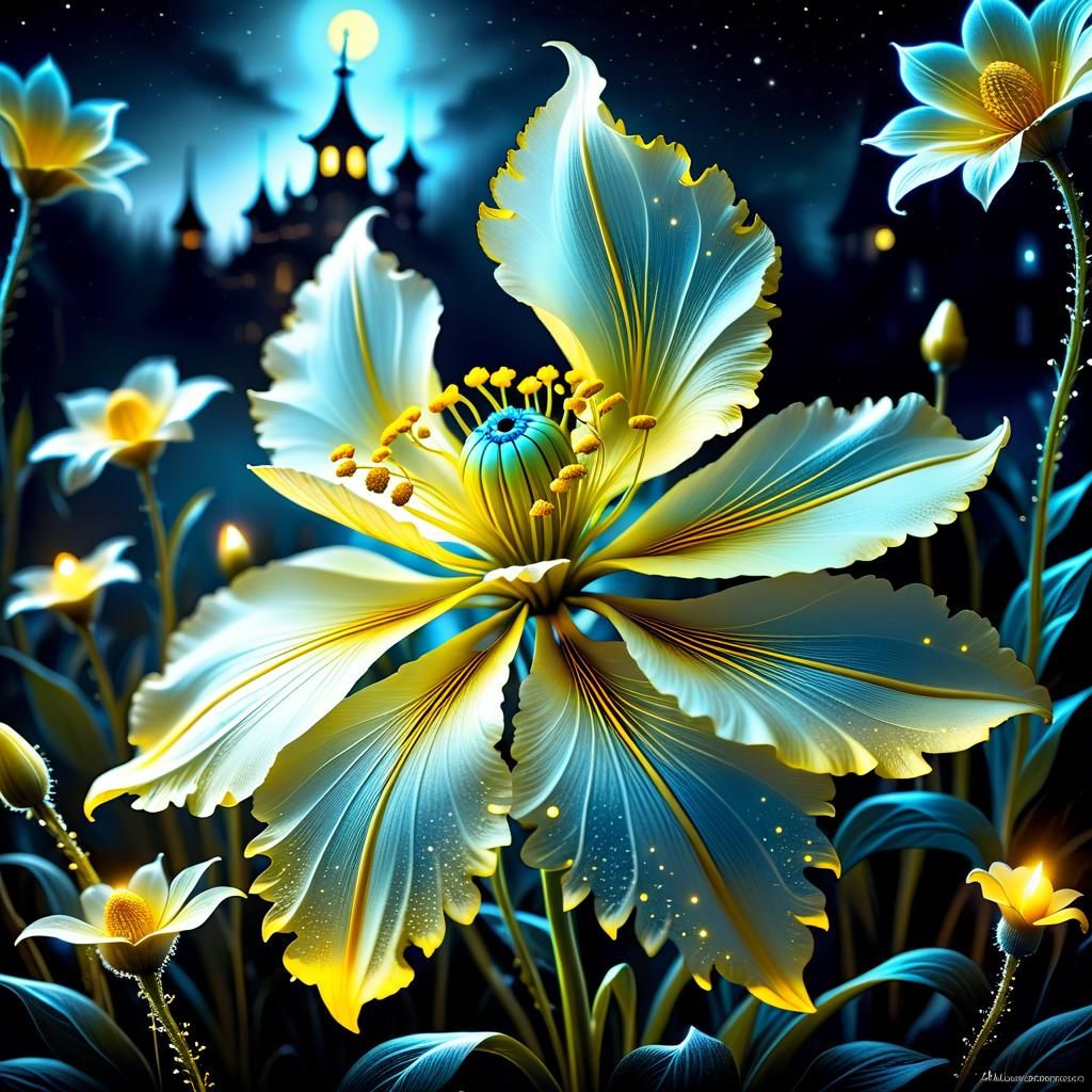 Night Blooming Sun Drop Flower (Series)