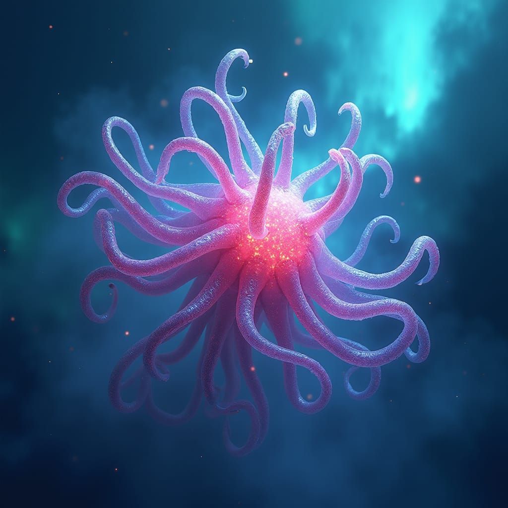 Iridescent Globgloglabgalab in Ethereal Aurora