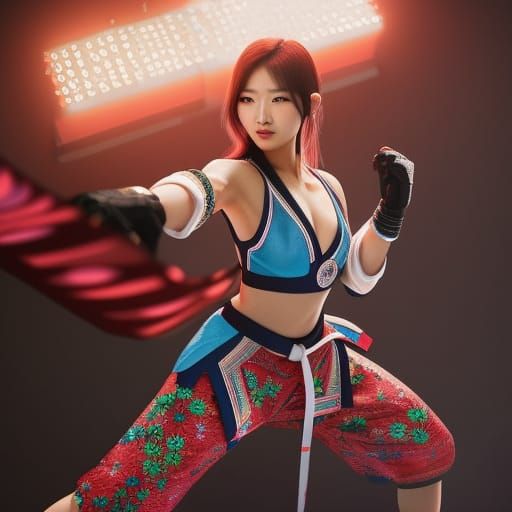 Wushu Sport Girl