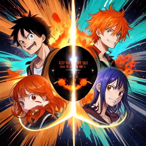 Luffy Bust Portrait in Manga Style