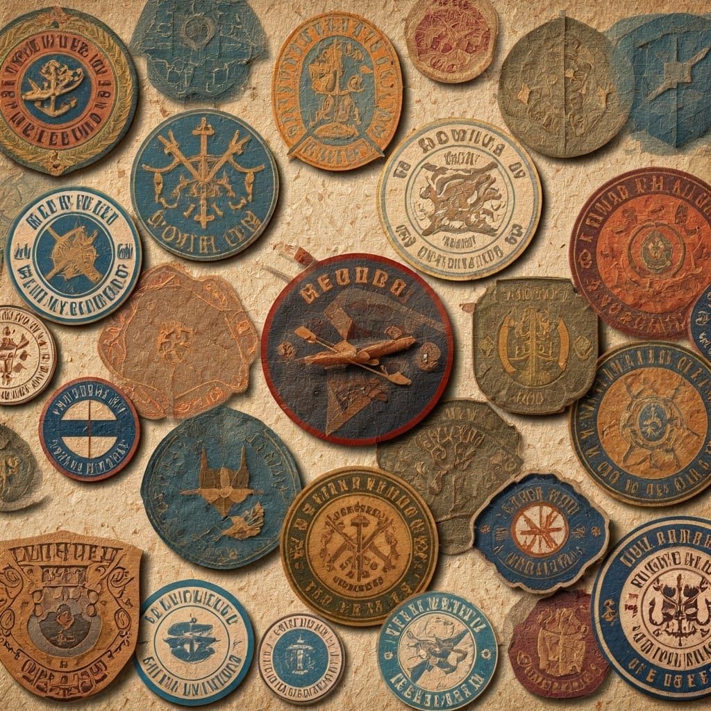 Global Rowing Club Logos in Origami Paper Art