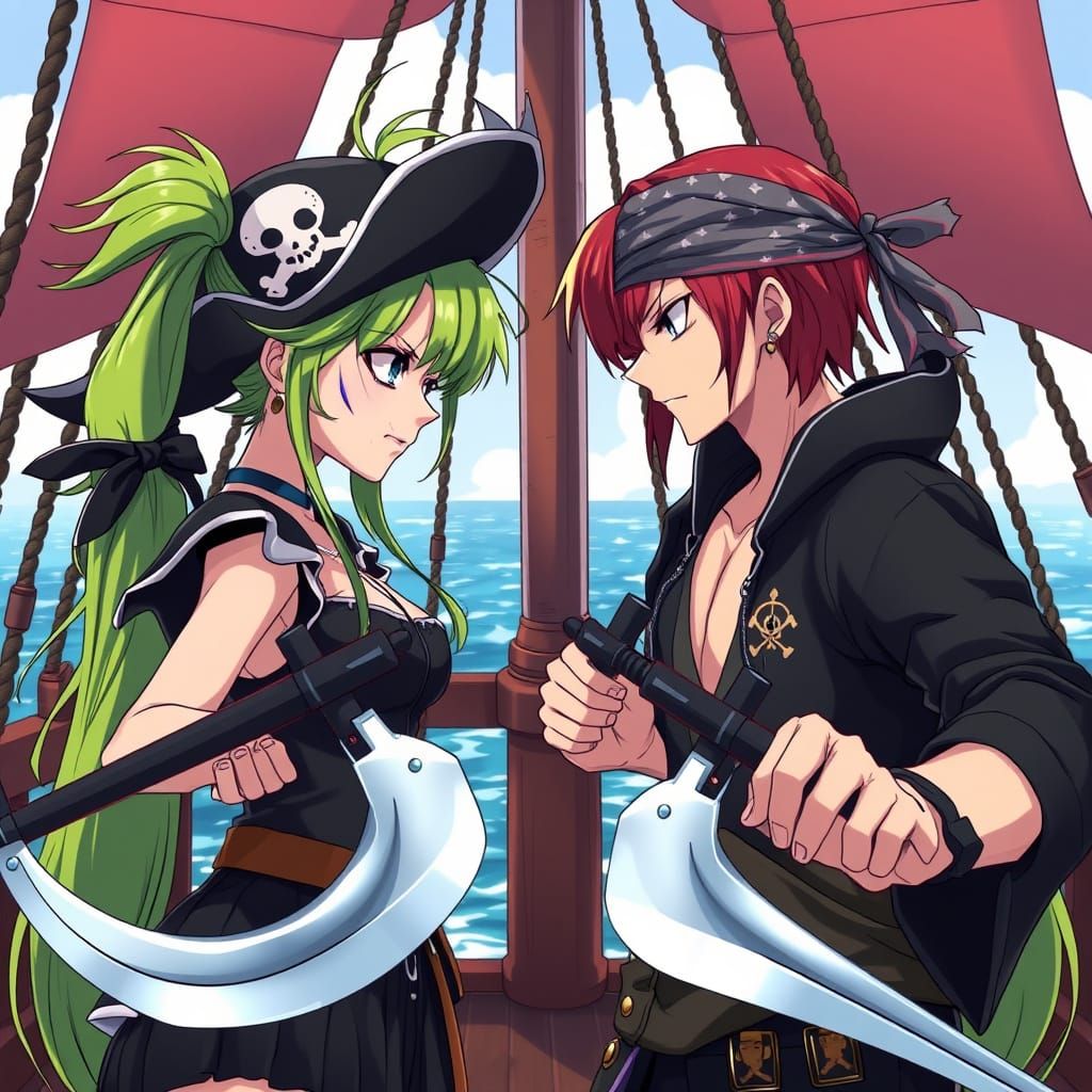 Pirate Duel on Deck: Koboyashi vs Aoto