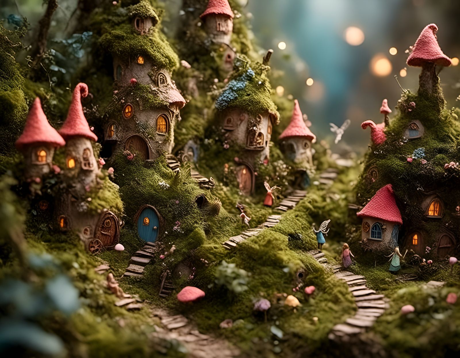 Enchanting Fairy Village in Miniature
