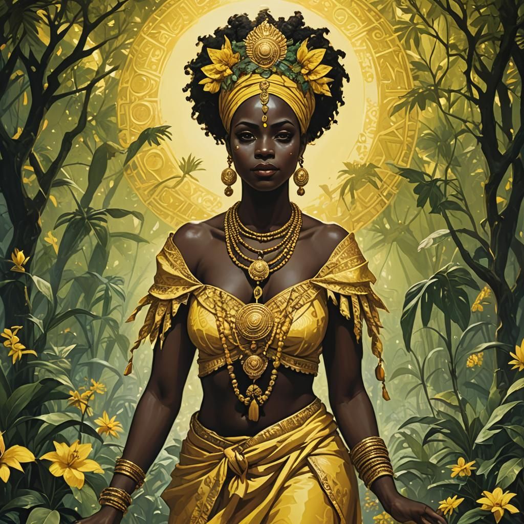 Oshun of Ifa: AI Generated Image