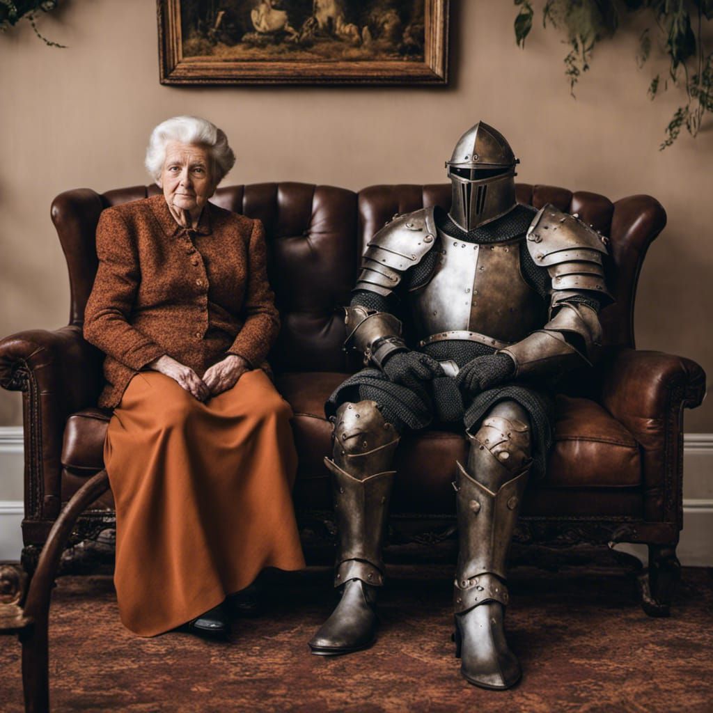 Old man hollow awkwardly sitting next to old woman Vanessa who forgot where she was