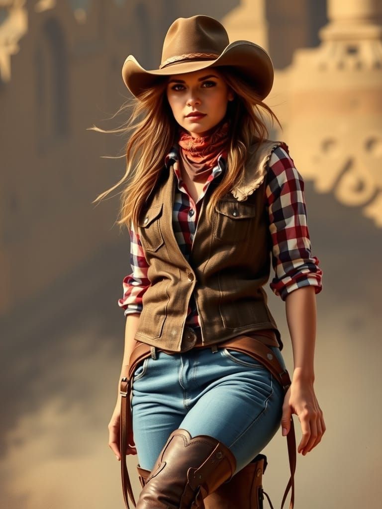 Wild West Cowgirl woman