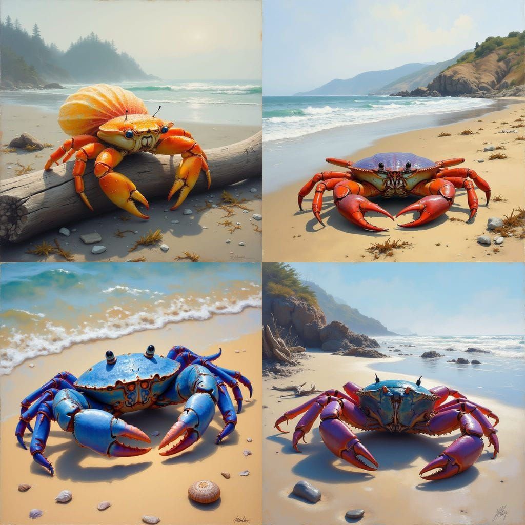 A Dungeness Crab Amidst Coastal Elegance