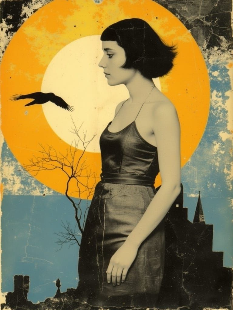 Ethereal Olga Portrait in Golden Splendor